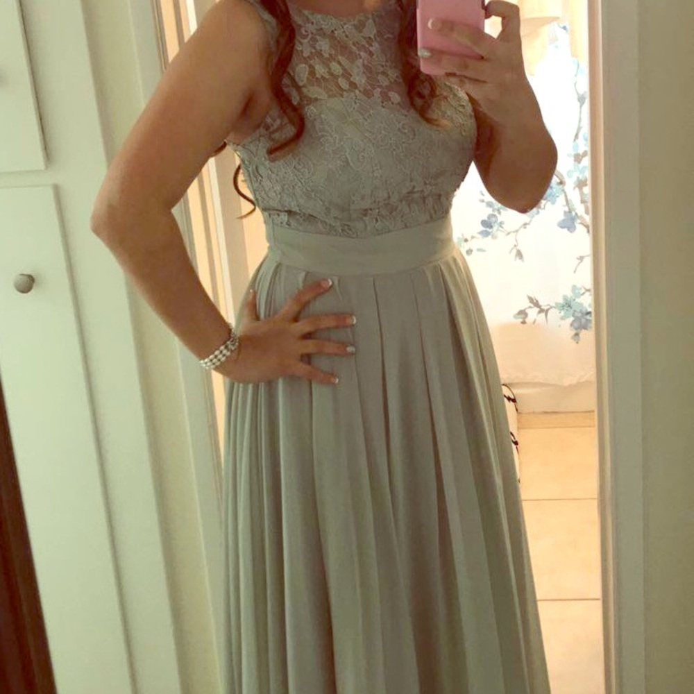 Sage party dress